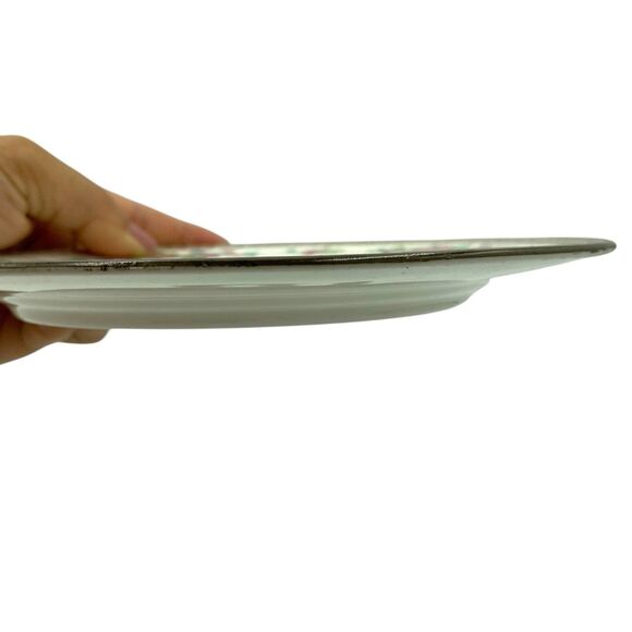 Royal Doulton Dinnerware Dresden Indian Tree Dessert Plate 7” Gold Pink S&G Gump - Picture 6 of 8